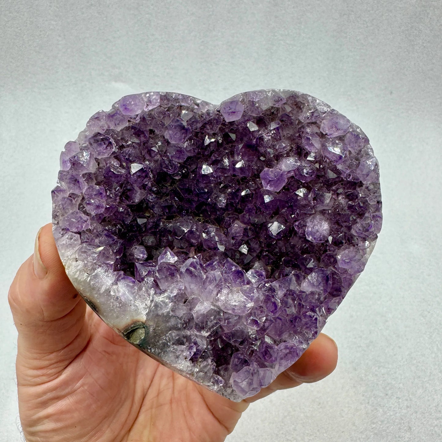 Drusa de amatista corazón - MUNAY MINERALES MALLORCA