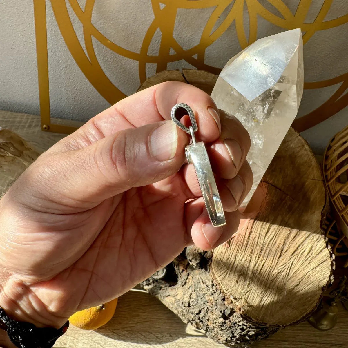 Ópalo bolder colgante en plata de ley - MUNAY MINERALES MALLORCA