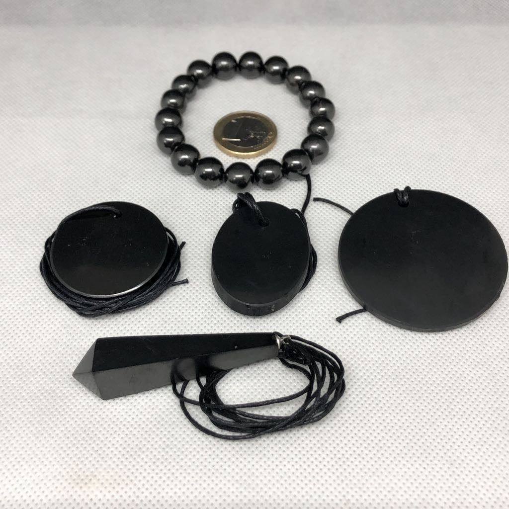 Pirámide shungit 13 cm. pulida shungita protección contra EMF