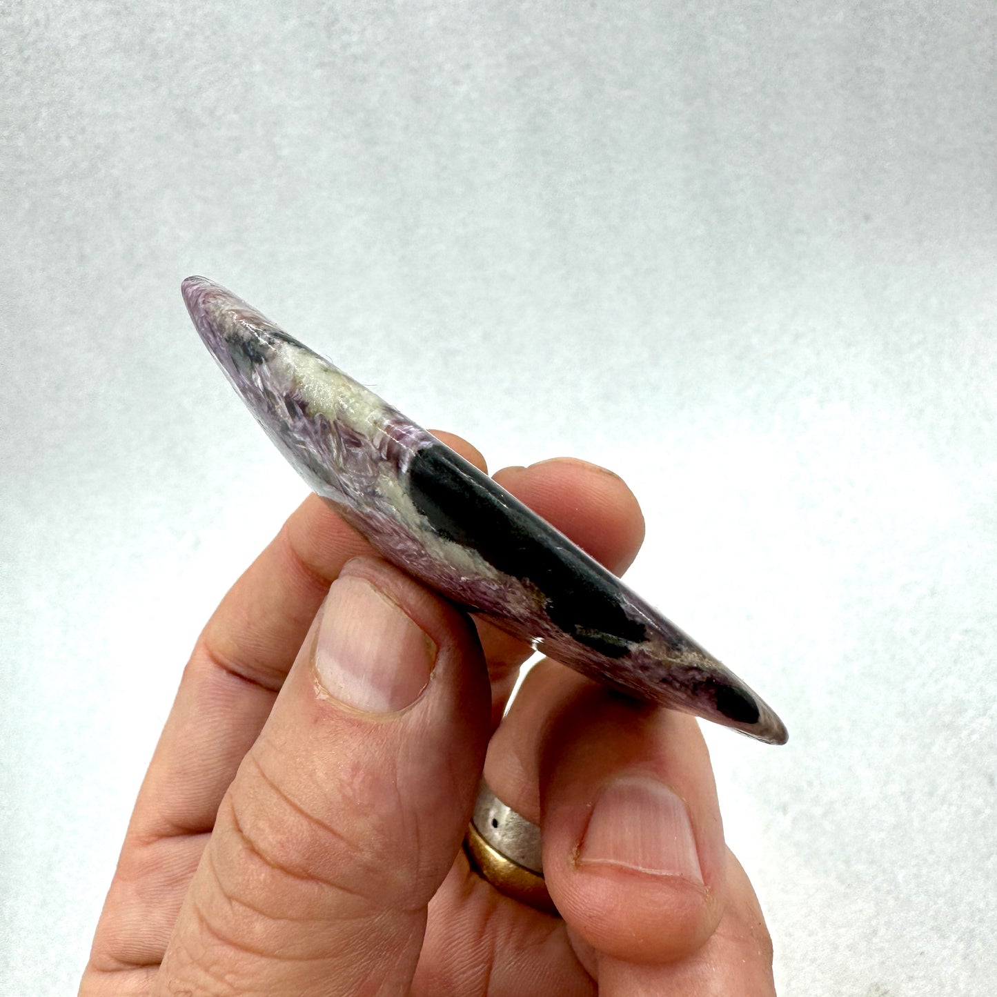 Charoita colgante plata de ley