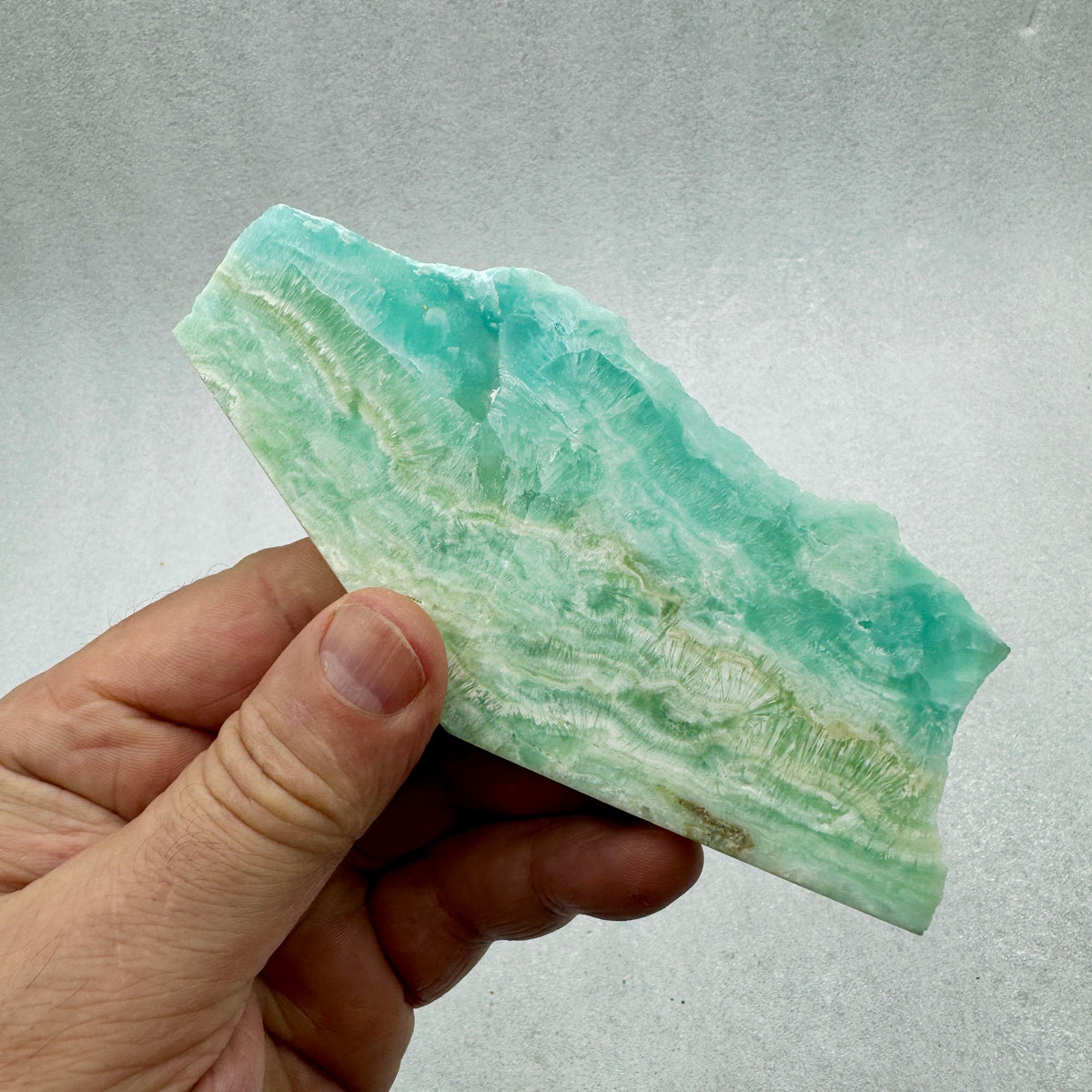 Aragonita azul rodaja Munay Minerales Mallorca