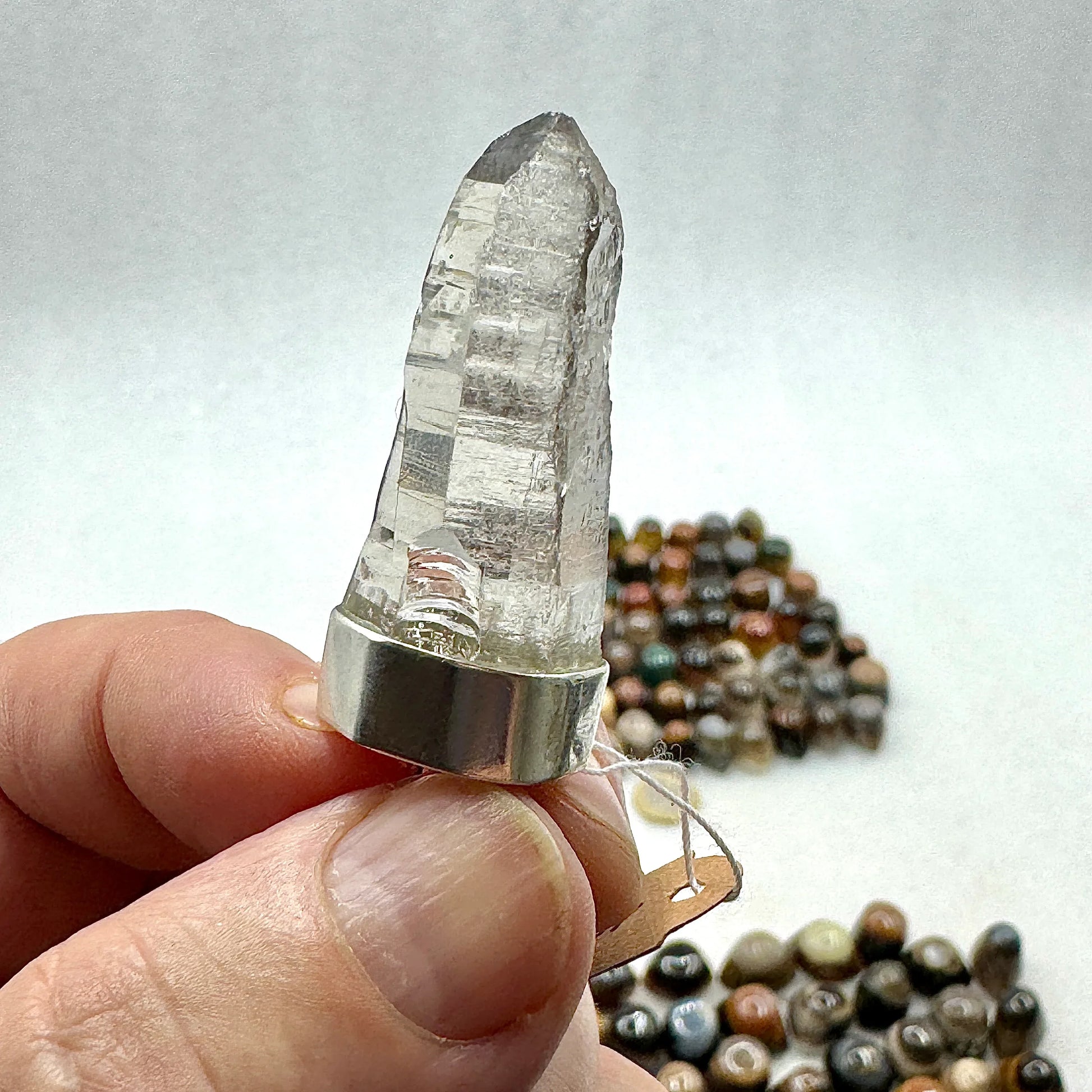 Colgantes de cuarzo Suiza plata de ley - Munay Minerales Palma de Mallorca Spain 
