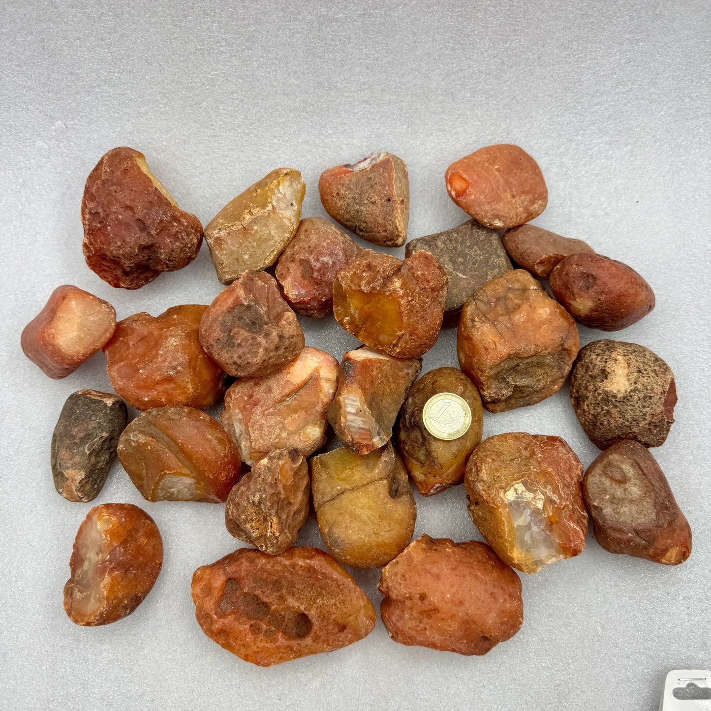 Ágata cornalina en bruto - Munay Minerales Palma de Mallorca Spain 