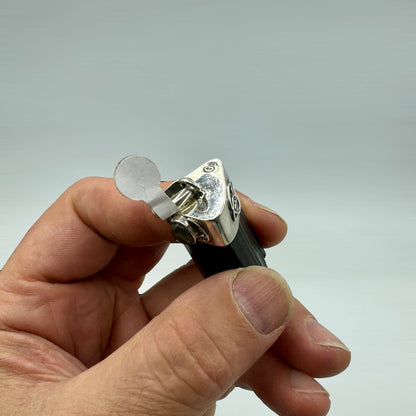 Turmalina negra colgante en plata de ley