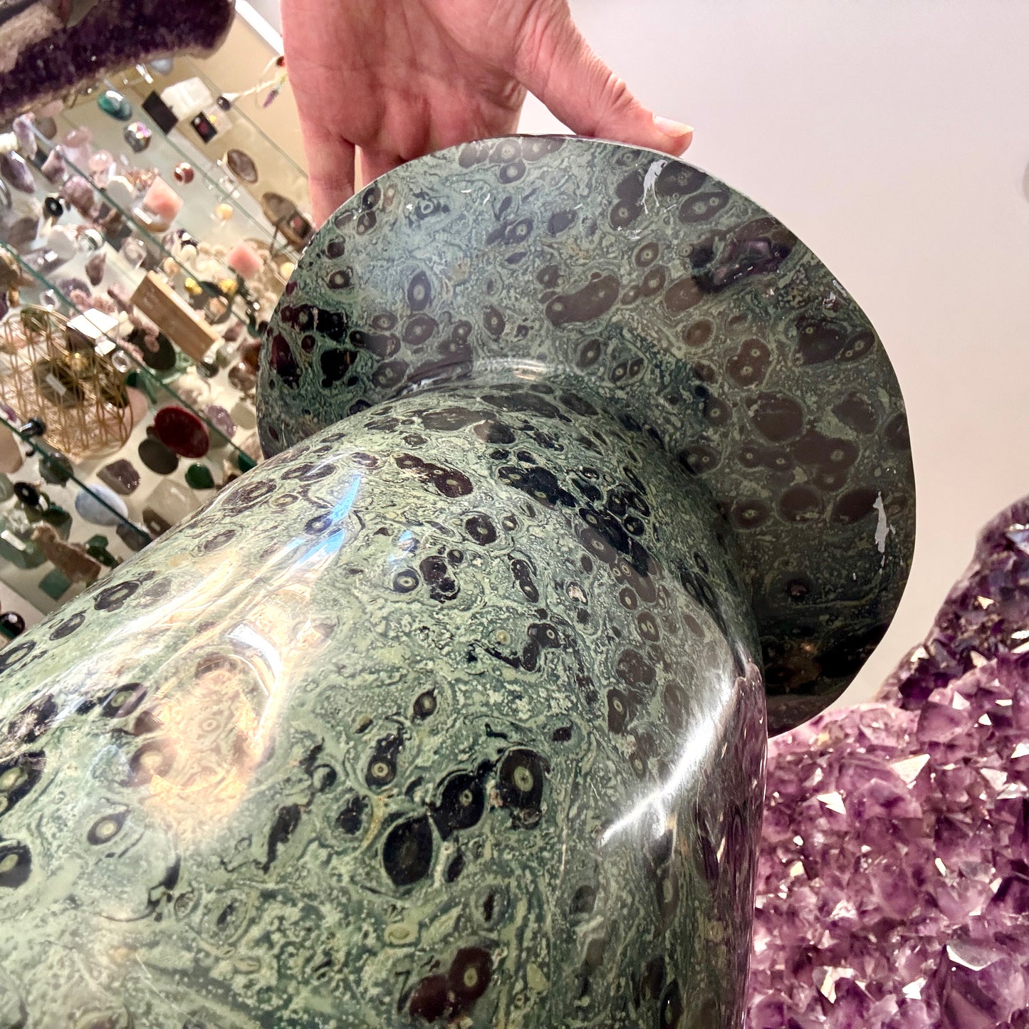 Jaspe nébula kambaba 42 kg. seta champiñón