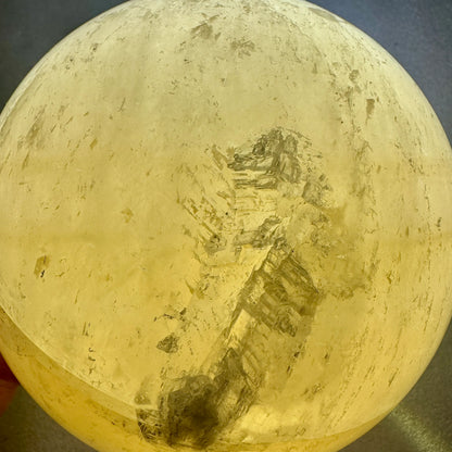 Calcita amarilla esfera 15 cm. 4,4 kg. - Munay Minerales Palma de Mallorca Spain 