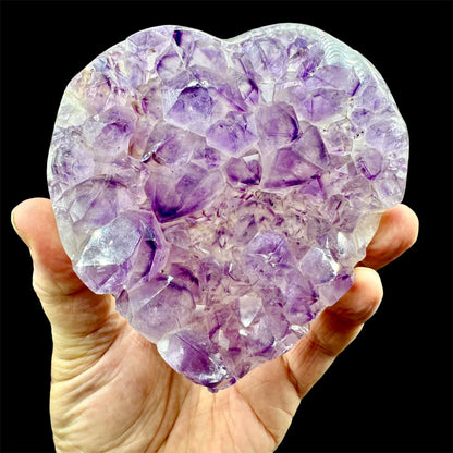 Drusa de amatista corazón Munay Minerales - Munay Minerales Palma de Mallorca Spain 