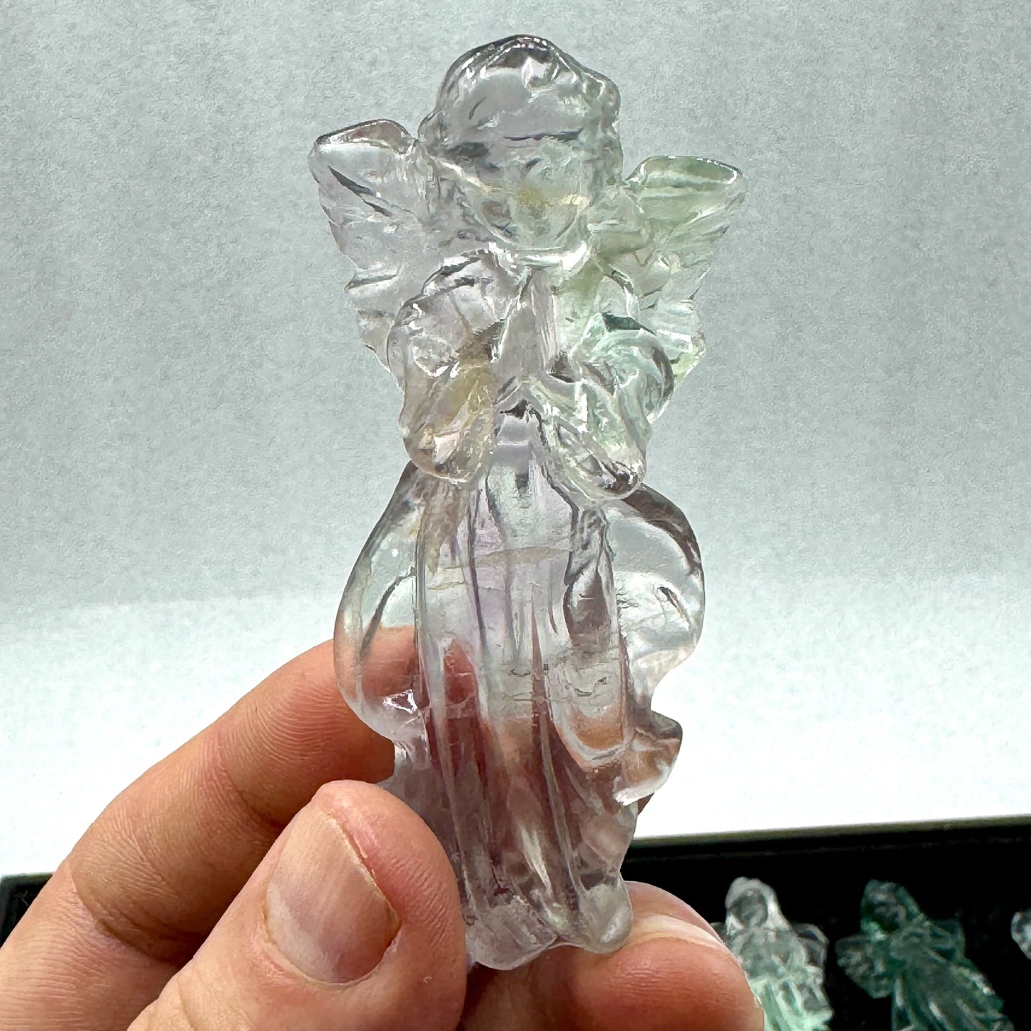 Ángel de fluorita 8 cm. calidad extra - MUNAY MINERALES MALLORCA