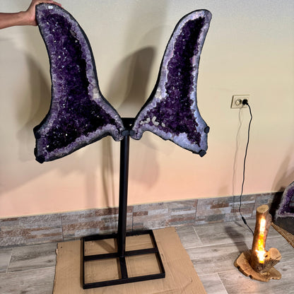 Geoda de amatista alas de ángel mariposa 75 kg. (Consultar precio)