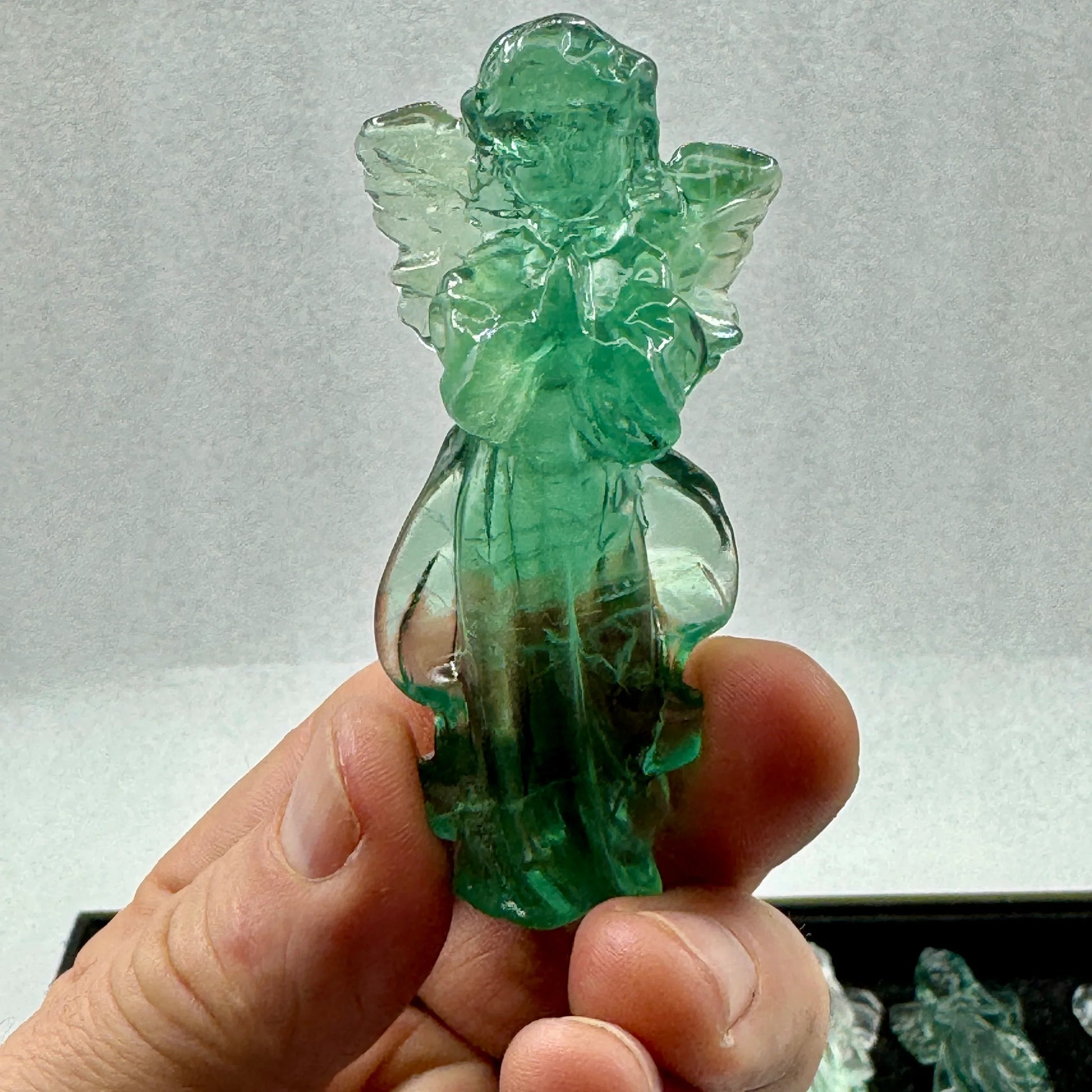 Ángel de fluorita 8 cm. calidad extra - MUNAY MINERALES MALLORCA