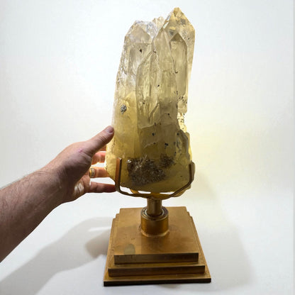 Citrino catedral natural Record keeper con hematitas y mica 13,1 kg.