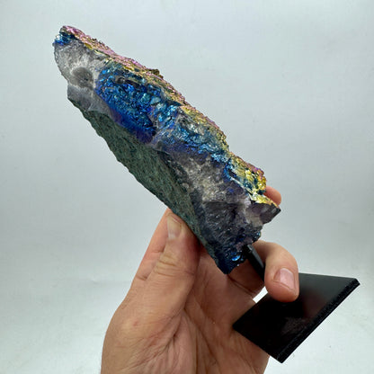Drusa de amatista titanium aura