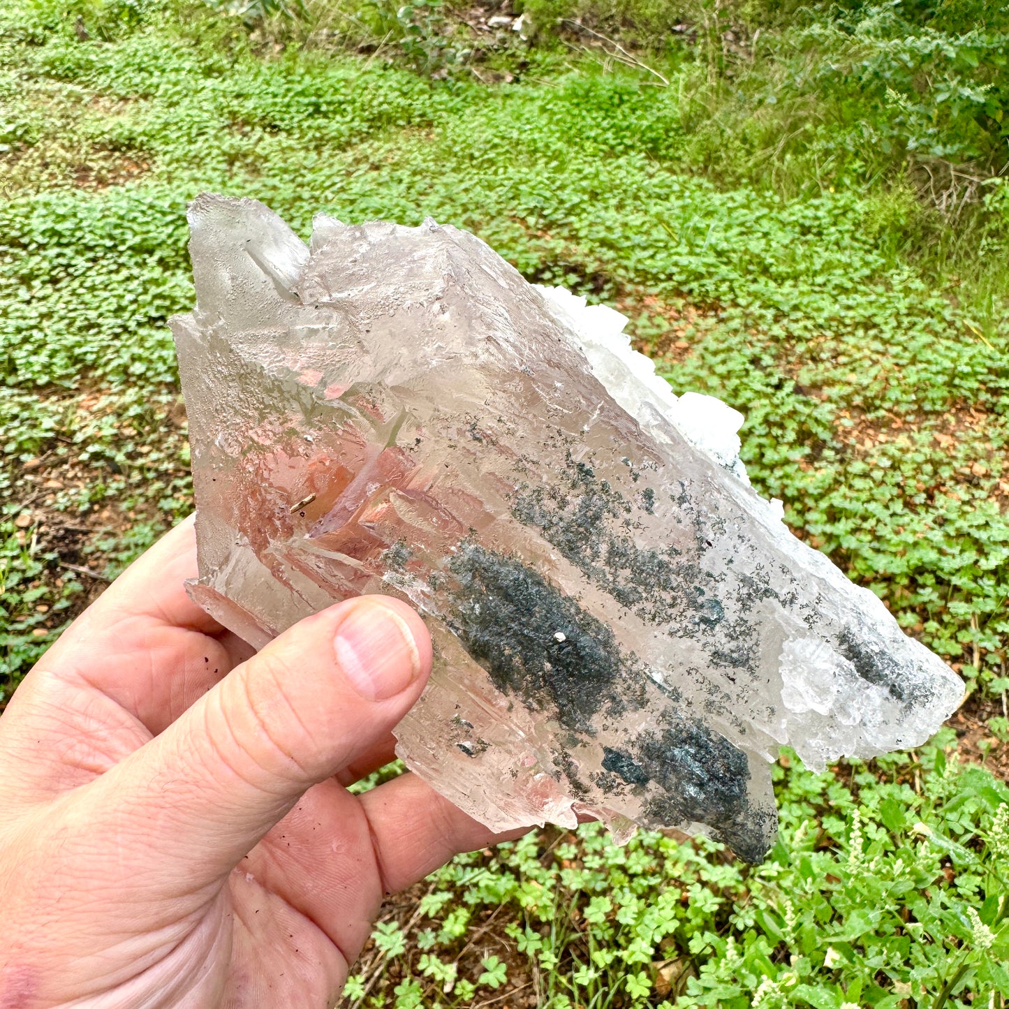 Cuarzo Himalaya con elbaita