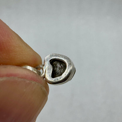 Diamante en bruto colgante plata de ley Munay Minerales Mallorca