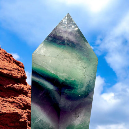 Multicolor Fluorite Generator Point