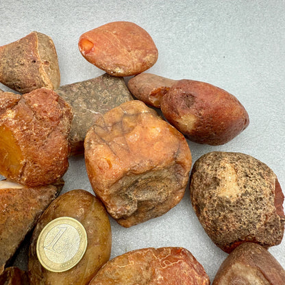 Ágata cornalina en bruto - Munay Minerales Palma de Mallorca Spain 