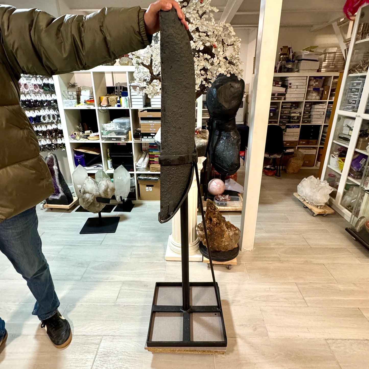 (Consultar precio)Geoda de amatista alas de ángel mariposa 45 kg. - Munay Minerales Palma de Mallorca Spain 