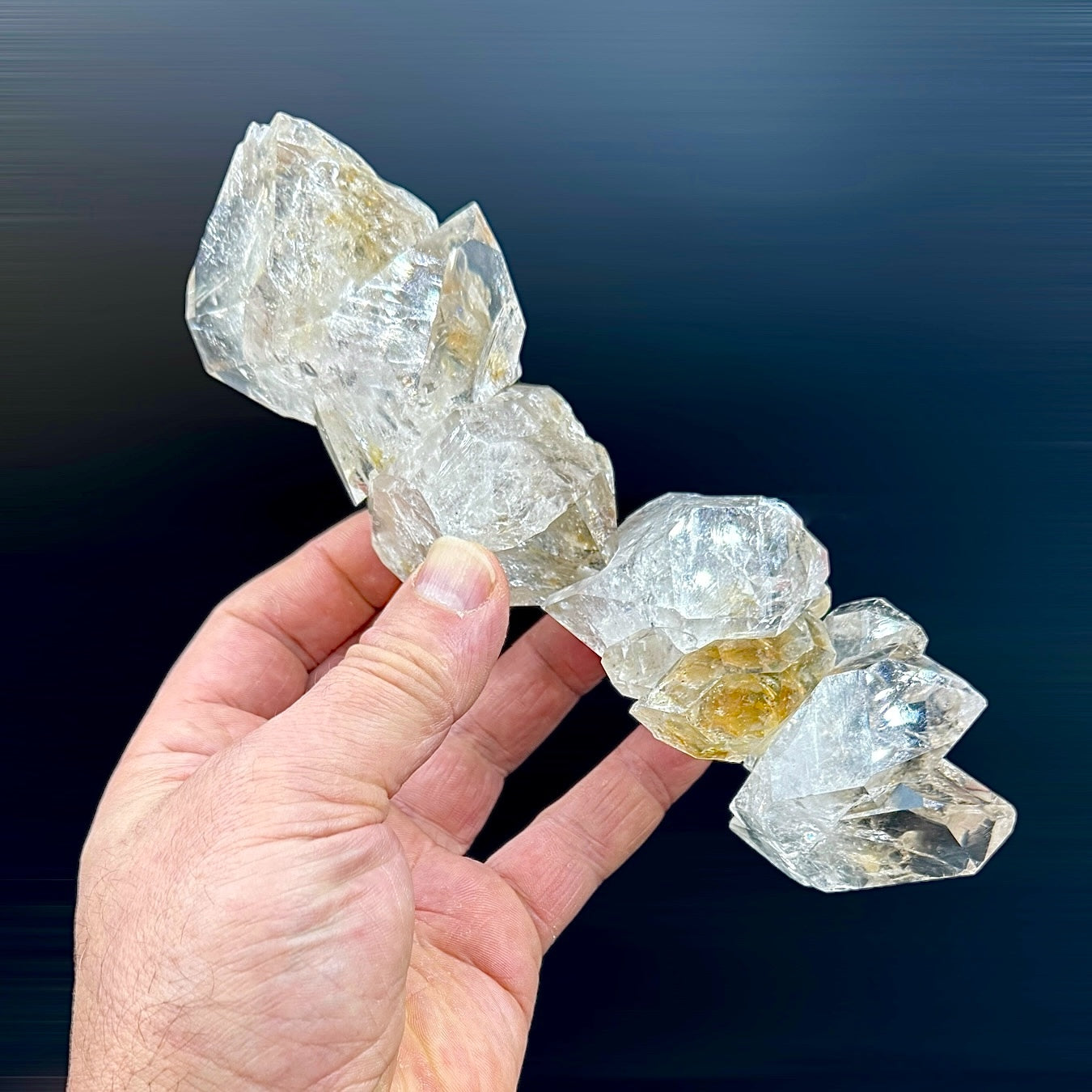 Cuarzo diamante Herkimer macla