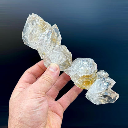 Cuarzo diamante Herkimer macla