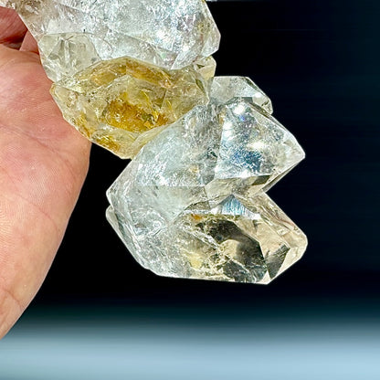 Cuarzo diamante Herkimer macla