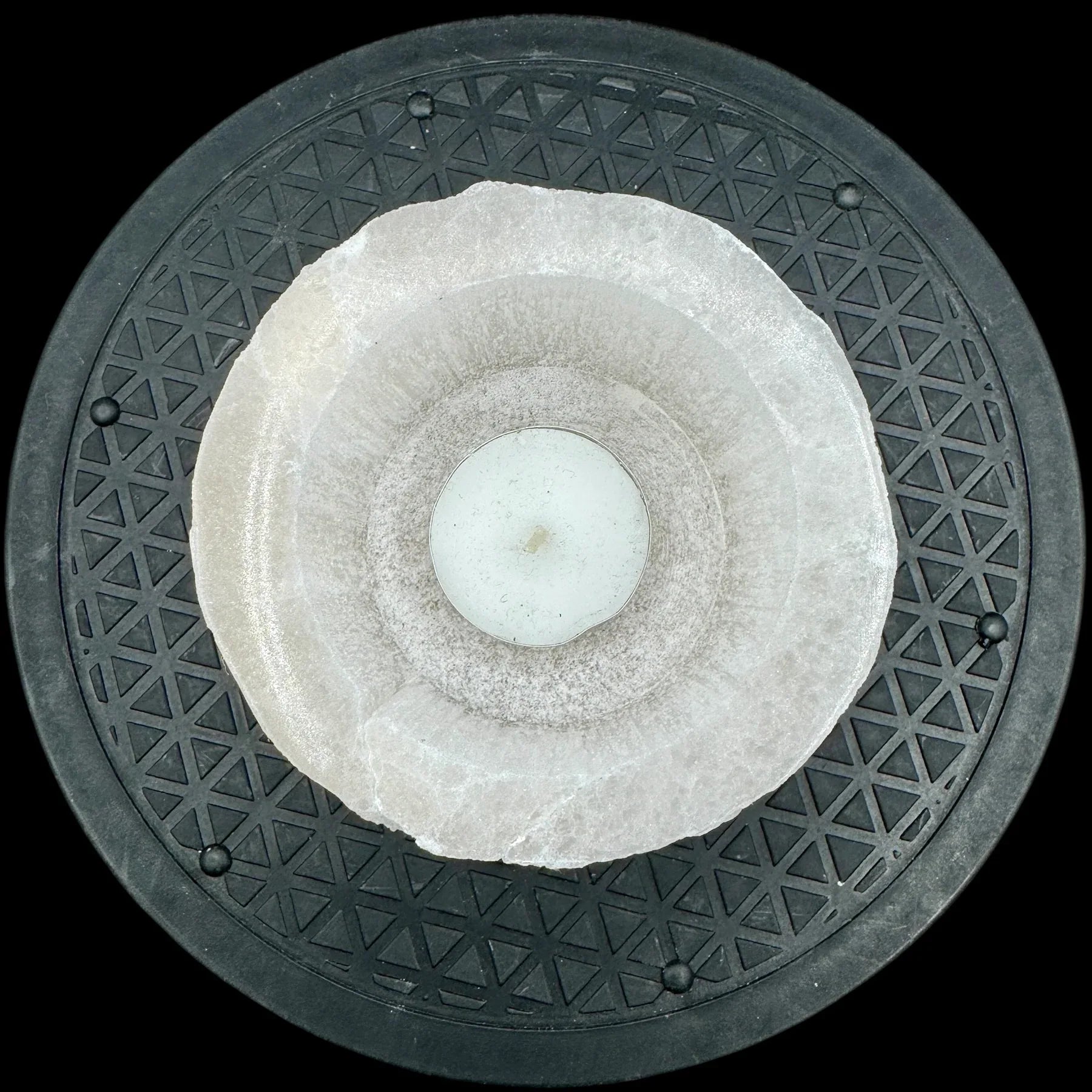 Selenita portavelas - MUNAY MINERALES MALLORCA