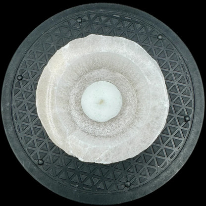 Selenita portavelas - MUNAY MINERALES MALLORCA