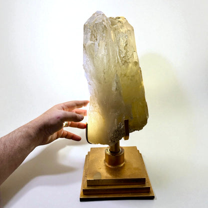 Citrino catedral natural Record keeper con hematitas y mica 13,1 kg.