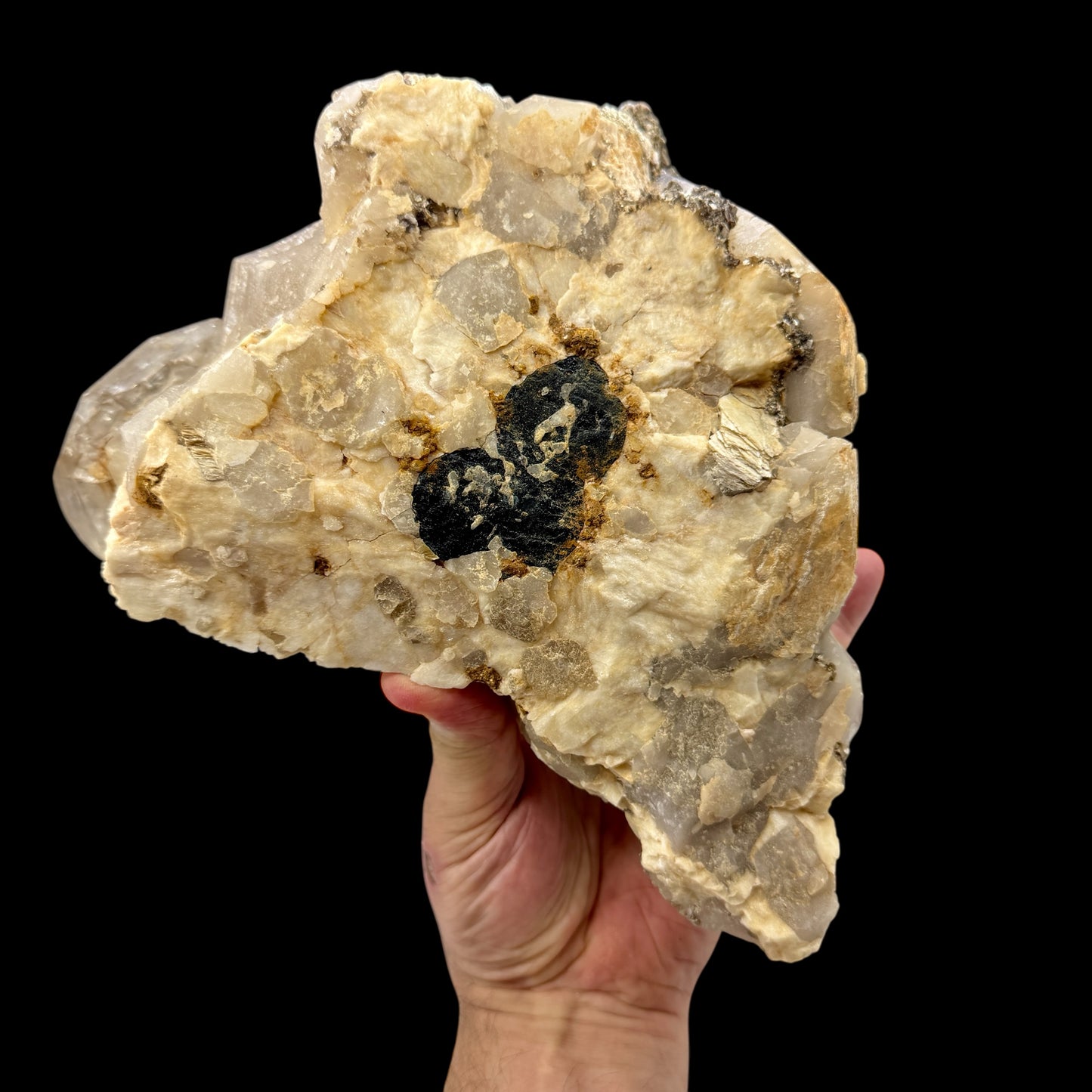 Citrino elestial cluster Citrine natural 4,8 kg. con turmalina negra