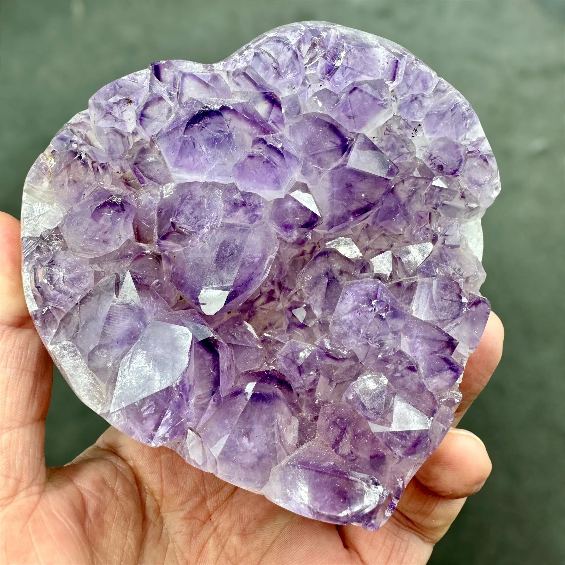 Drusa de amatista corazón Munay Minerales - Munay Minerales Palma de Mallorca Spain 