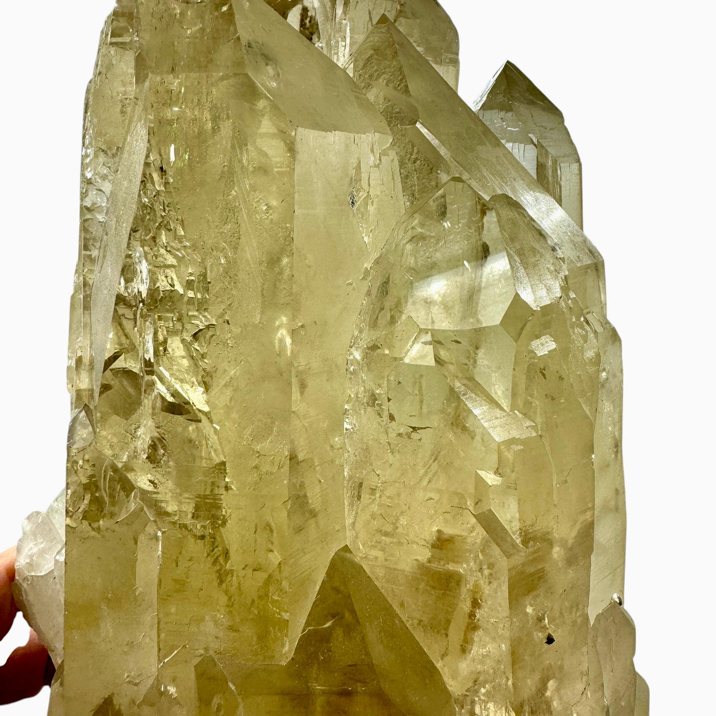 Citrino catedral natural Record keeper con hematitas y mica 13,1 kg.