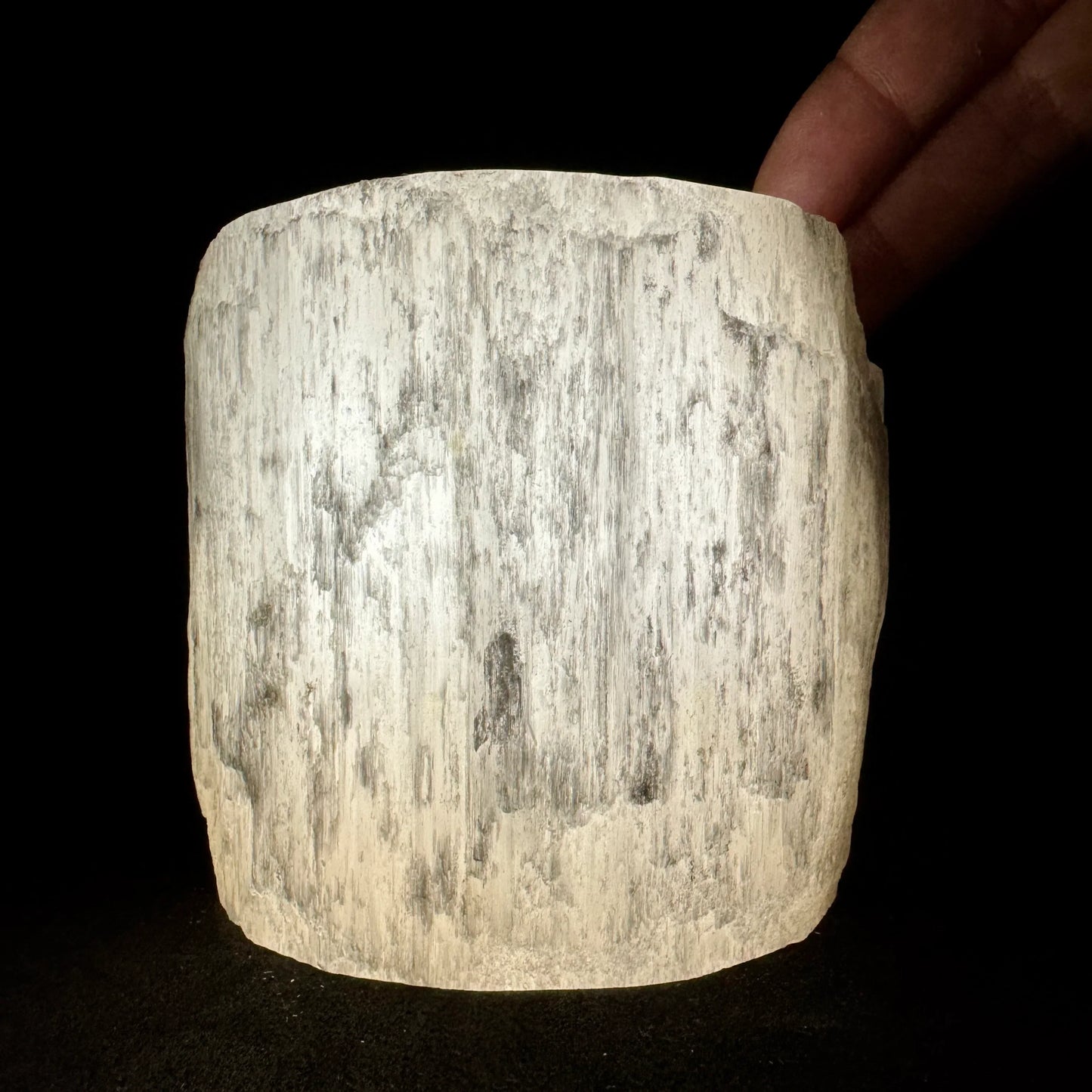 Selenita portavelas - MUNAY MINERALES MALLORCA