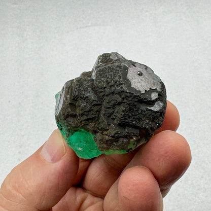 Fluorita del Perú con geocronita y pirita Munay Minerales Mallorca