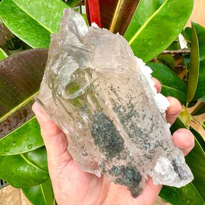 Cuarzo Himalaya con elbaita