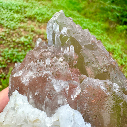 Cuarzo Himalaya con elbaita