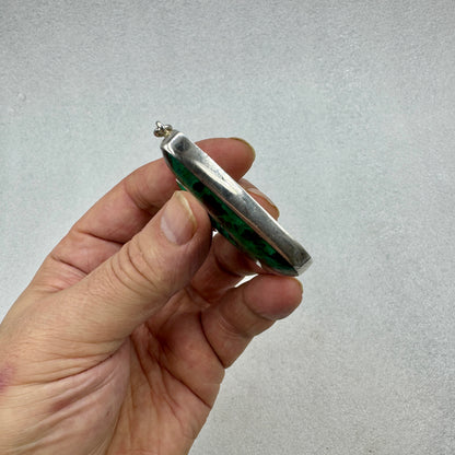 Crisocola colgante en plata de ley