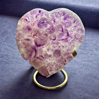 Drusa de amatista corazón Munay Minerales - Munay Minerales Palma de Mallorca Spain 