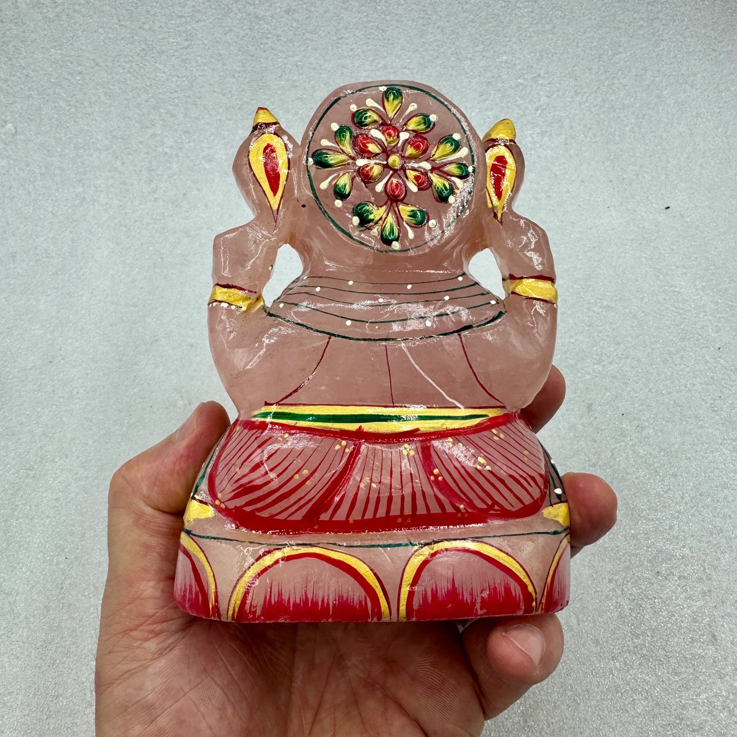 Ganesha 1,1 kg. cuarzo rosa