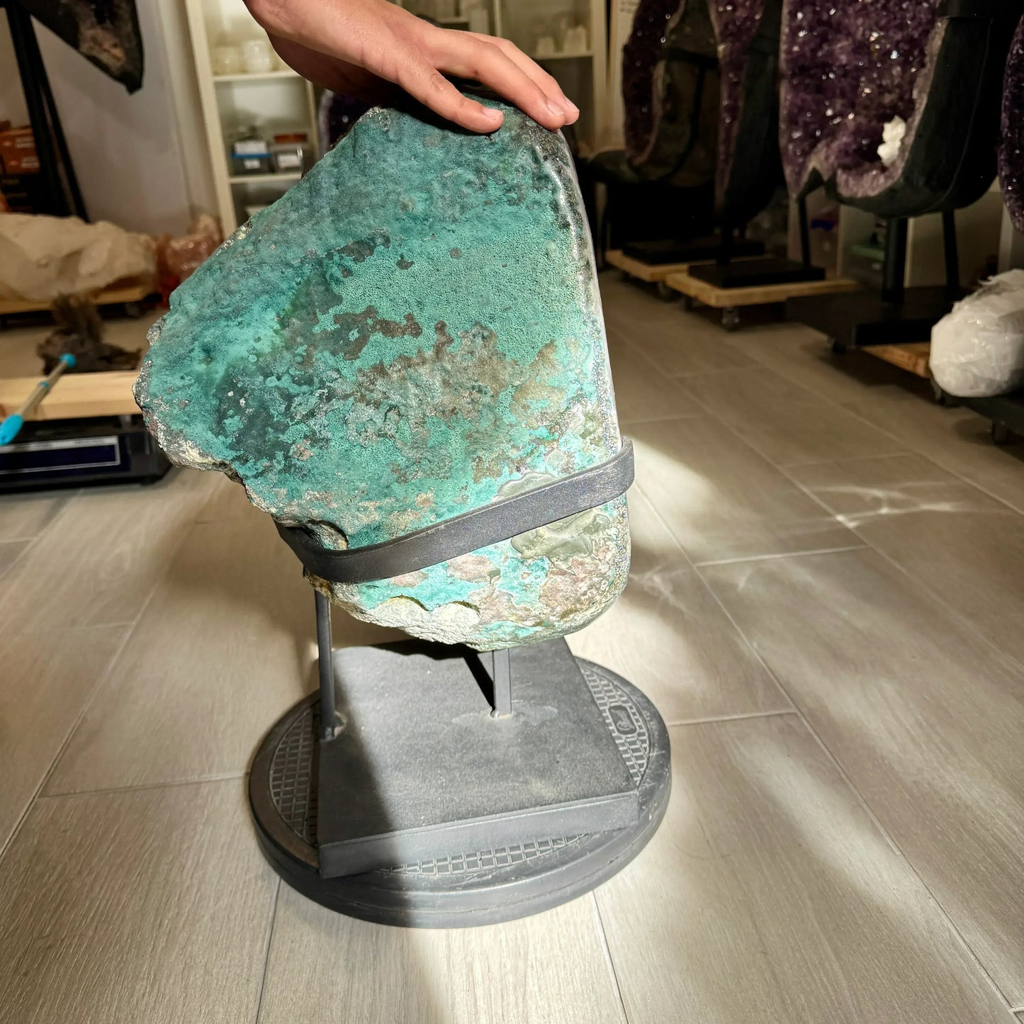 Geoda de amatista 27 kg. - Munay Minerales Palma de Mallorca Spain 