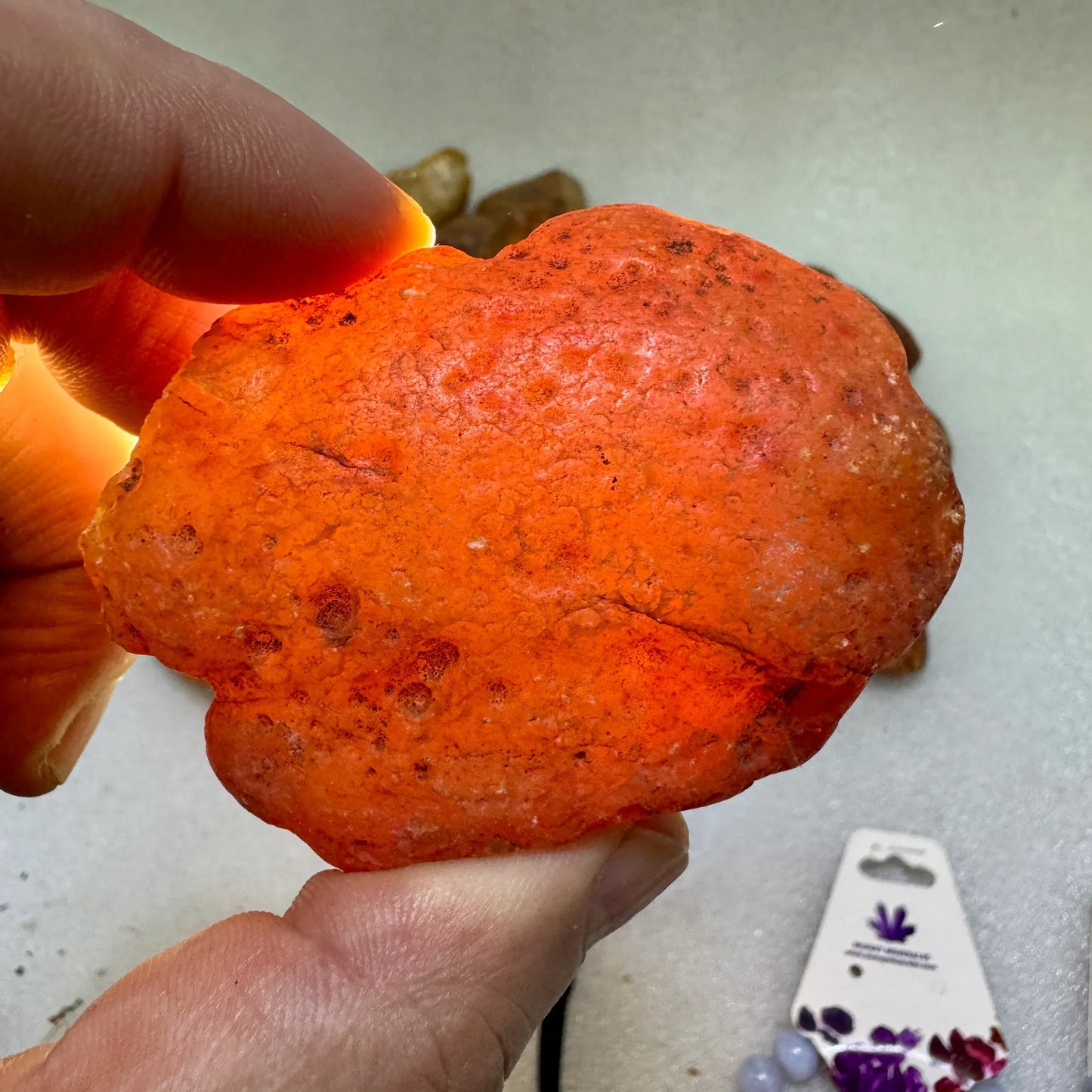 Ágata cornalina en bruto - Munay Minerales Palma de Mallorca Spain 