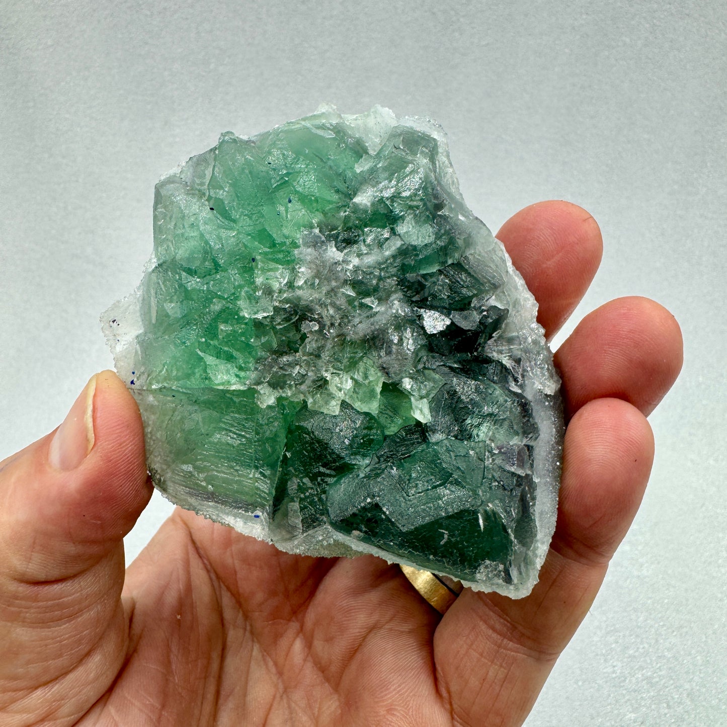 Fluorita verde octaédrica