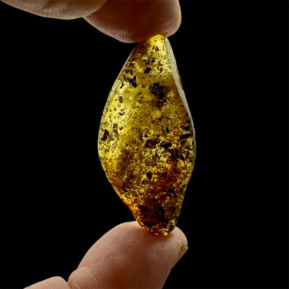 Colgantes de ambar báltico en cordón de piel - MUNAY MINERALES MALLORCA