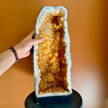 Geoda de citrino 12,9 kg.