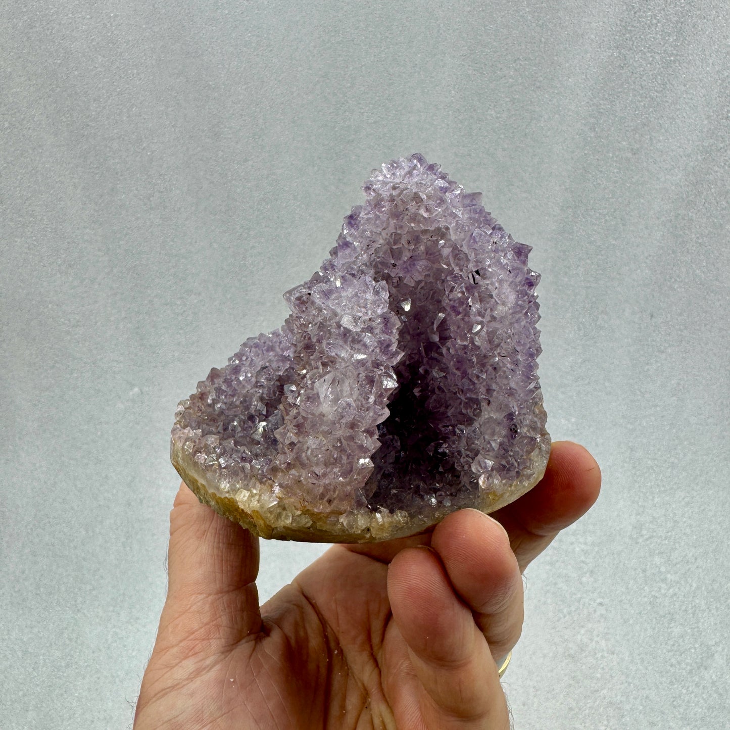 Drusa de amatista estalactita Flores del Alma Ojos del Espíritu