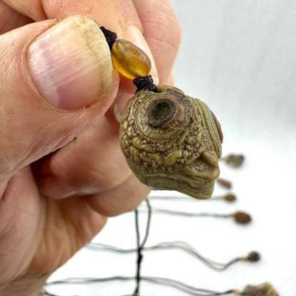 Ágata de Alashan desierto Gobi Mongolia colgante