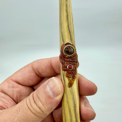 Tipi para rapé madera de ayahuasca