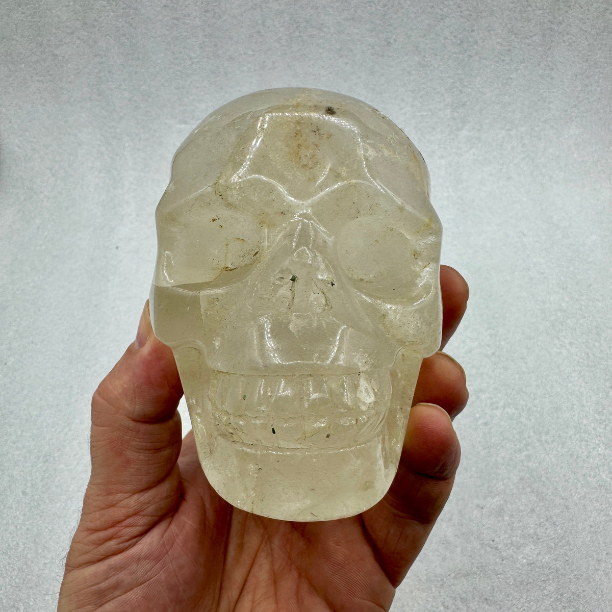 Cráneo calavera de cuarzo Munay Minerales Mallorca