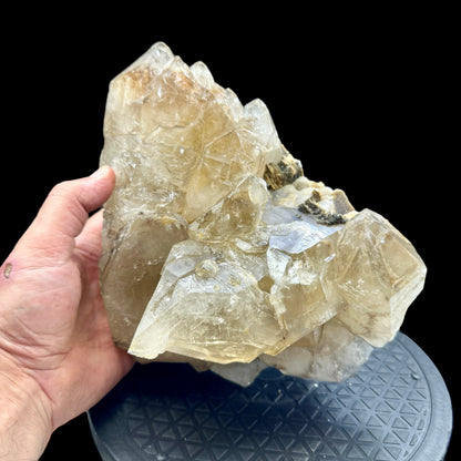 Elestial Citrine cluster Natural Citrine 4.8 kg. with black tourmaline