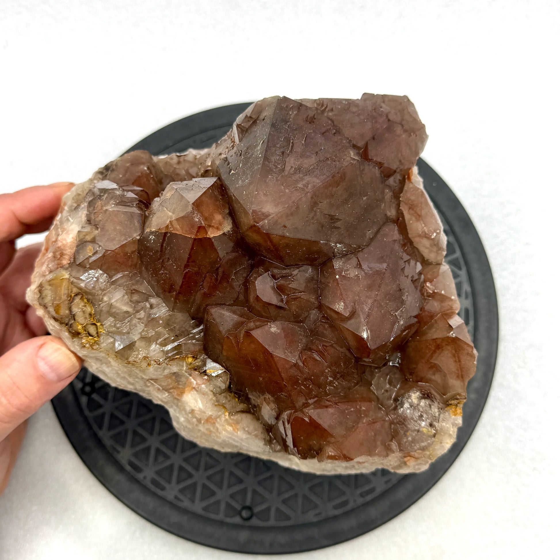 Cuarzo hematoide grupo 5,5 kg.origen España - MUNAY MINERALES MALLORCA