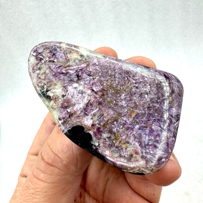 Charoita colgante plata de ley