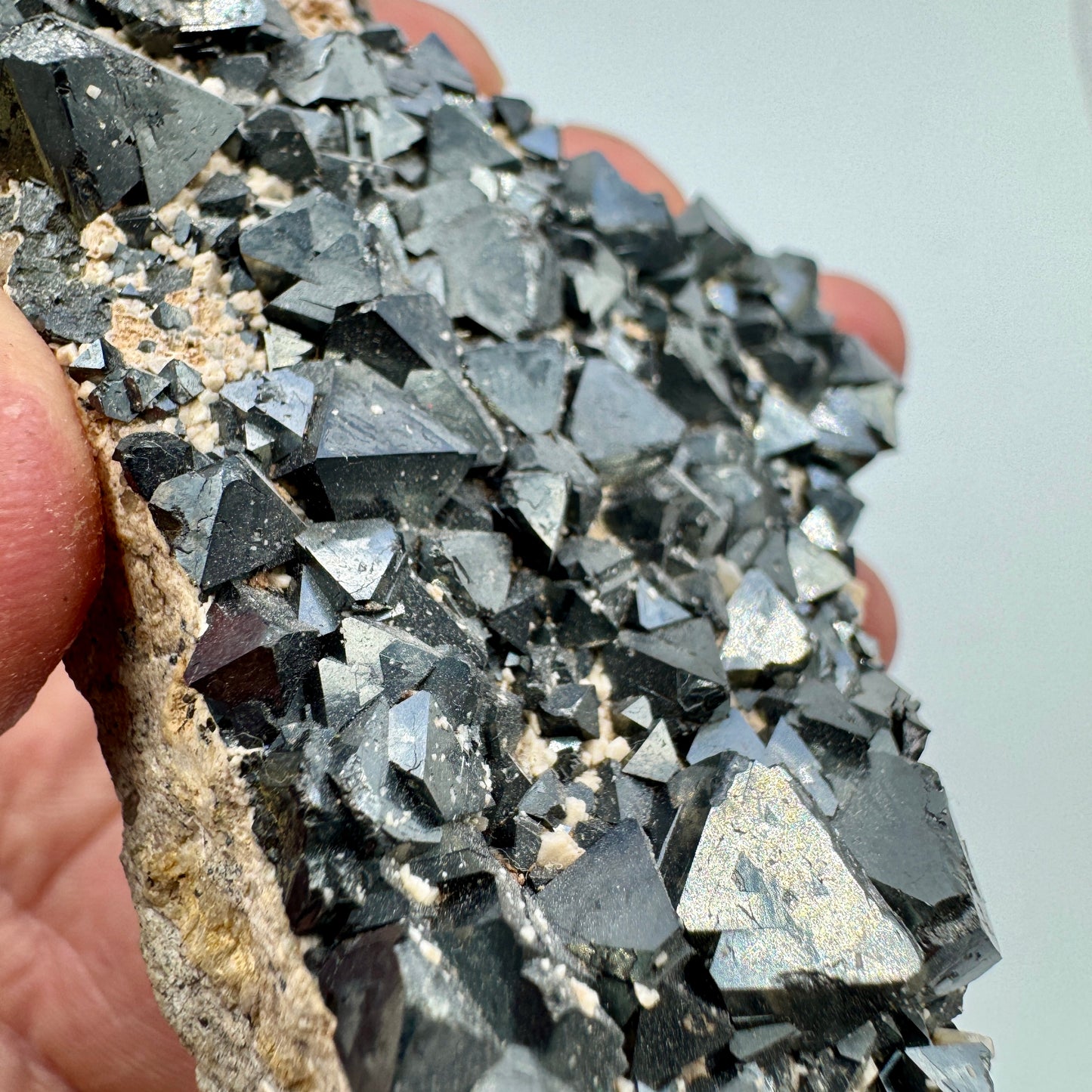 Magnetita grupo en matriz - Munay Minerales Mallorca